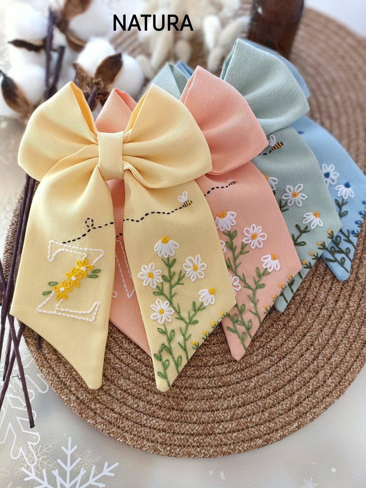 Buy Embroidery Hair Bow3 In Sri Lanka | Gifty