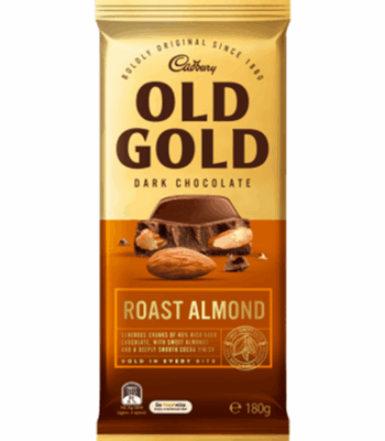Cadbury Old Gold Dark Chocolate Roast Almond 180g