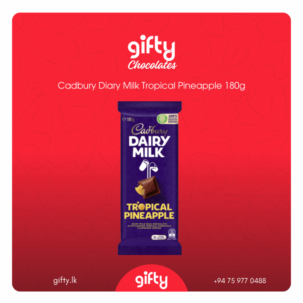 Buy Cadbury Diary Milk Tropical Pineapple 180g Gifty.lk Sri Lanka