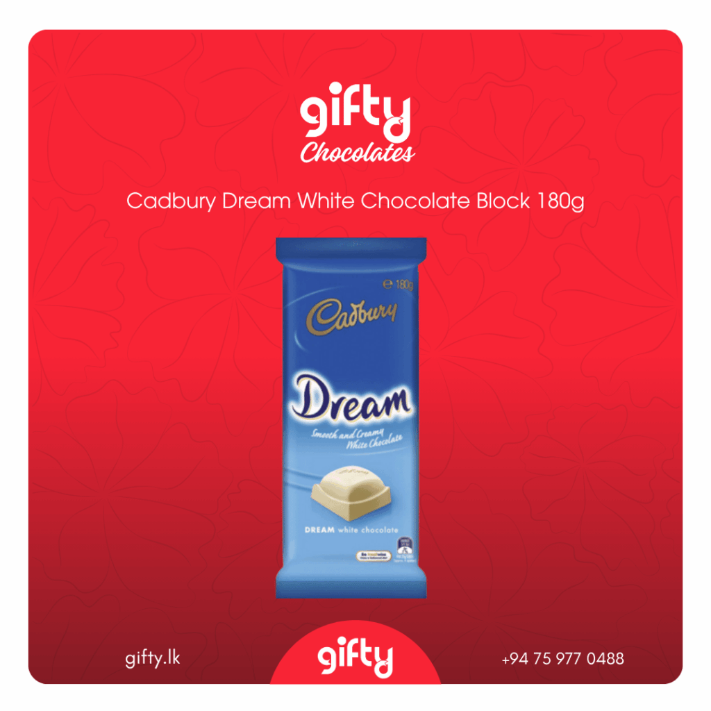Buy Cadbury Dream White Chocolate Block 180g Gifty.lk Sri Lanka